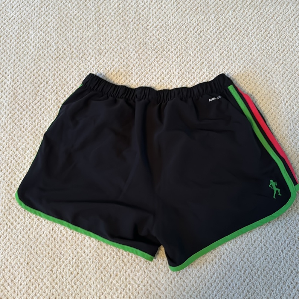adidas Black and Green Athletic Shorts - Picture 3 of 3